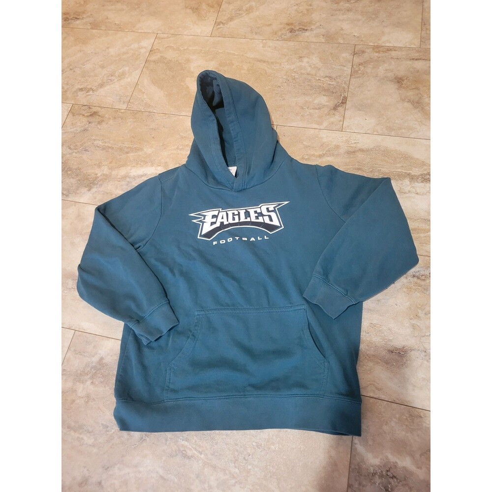 Women's Philadelphia Eagles Green Logo Hoodie W Pocket Sz XS